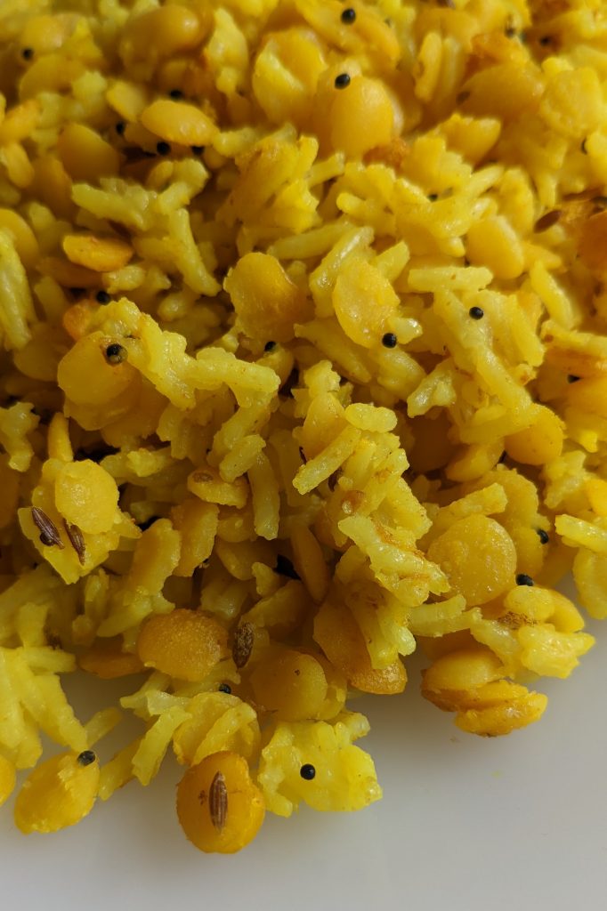 turmeric-infused-yellow-lentil-dahl-and-basmati-white-rice-turmeric-recipes-vegetarian-recipes-vegan-protein-recipes