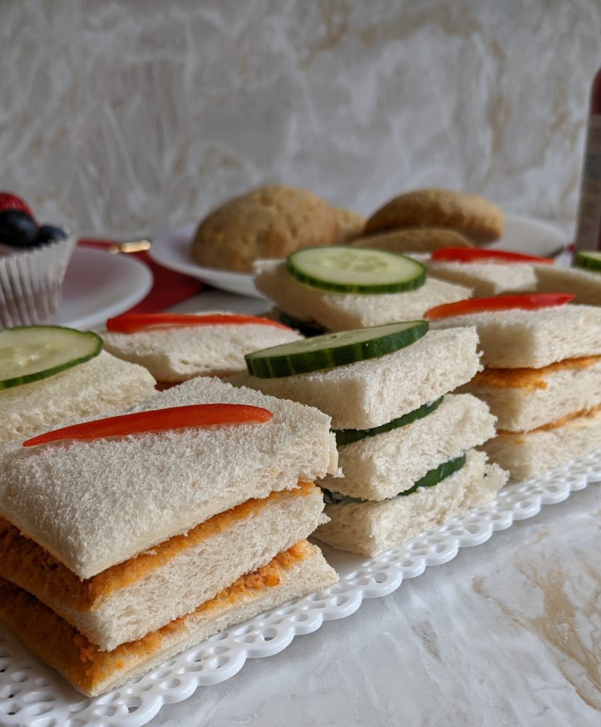 the-queens-platinum-jubilee-vegan-vegetarian-afternoon-tea-my-version-afternoon-tea-ideas-afternoon-tea-finger-sandwich-recipes-scones-chocolate-cupcakes-recipe-vegan-vegetarian-afternoon-tea-recipes