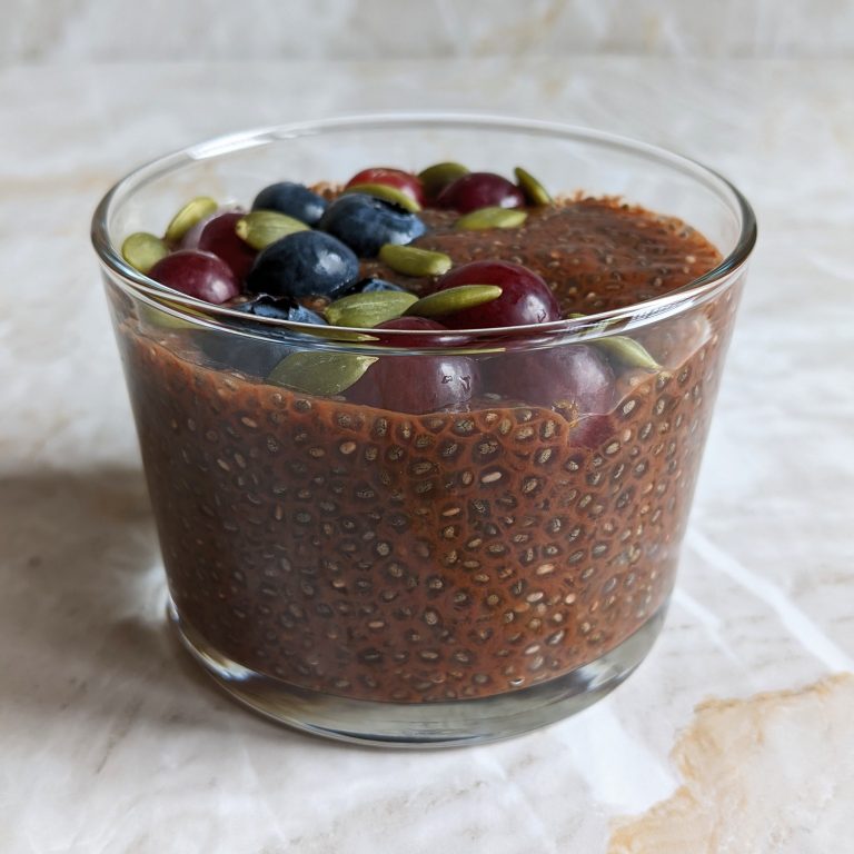 Vegan Raw Cacao Chocolate Chia Pudding – Weight Loss Recipes – Easy Healthy Snacks Recipes