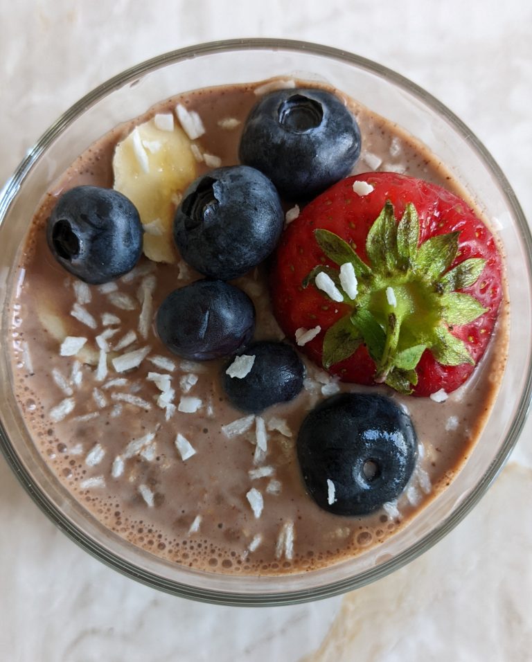 Ashwagandha Stress Relief Chocolate and Coconut Overnight Breakfast Oats – Ashwagandha Recipes – Easy Breakfast Recipes