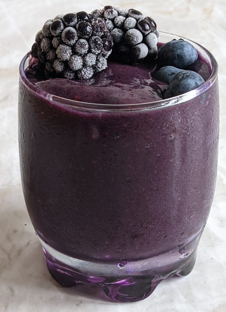sleep-well-ashwagandha-powder-banana-blackberry-nicecream-or-smoothie-vegan-icecream-recipes-ashwagandha-recipes-healthy-dessert-recipes