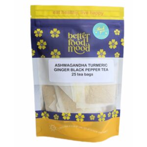 ashwagandha turmeric ginger tea bags with black pepper