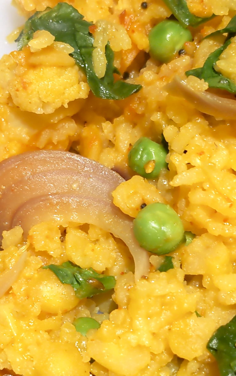 Turmeric Infused Vegan High Protein Vegetable Rice Recipe