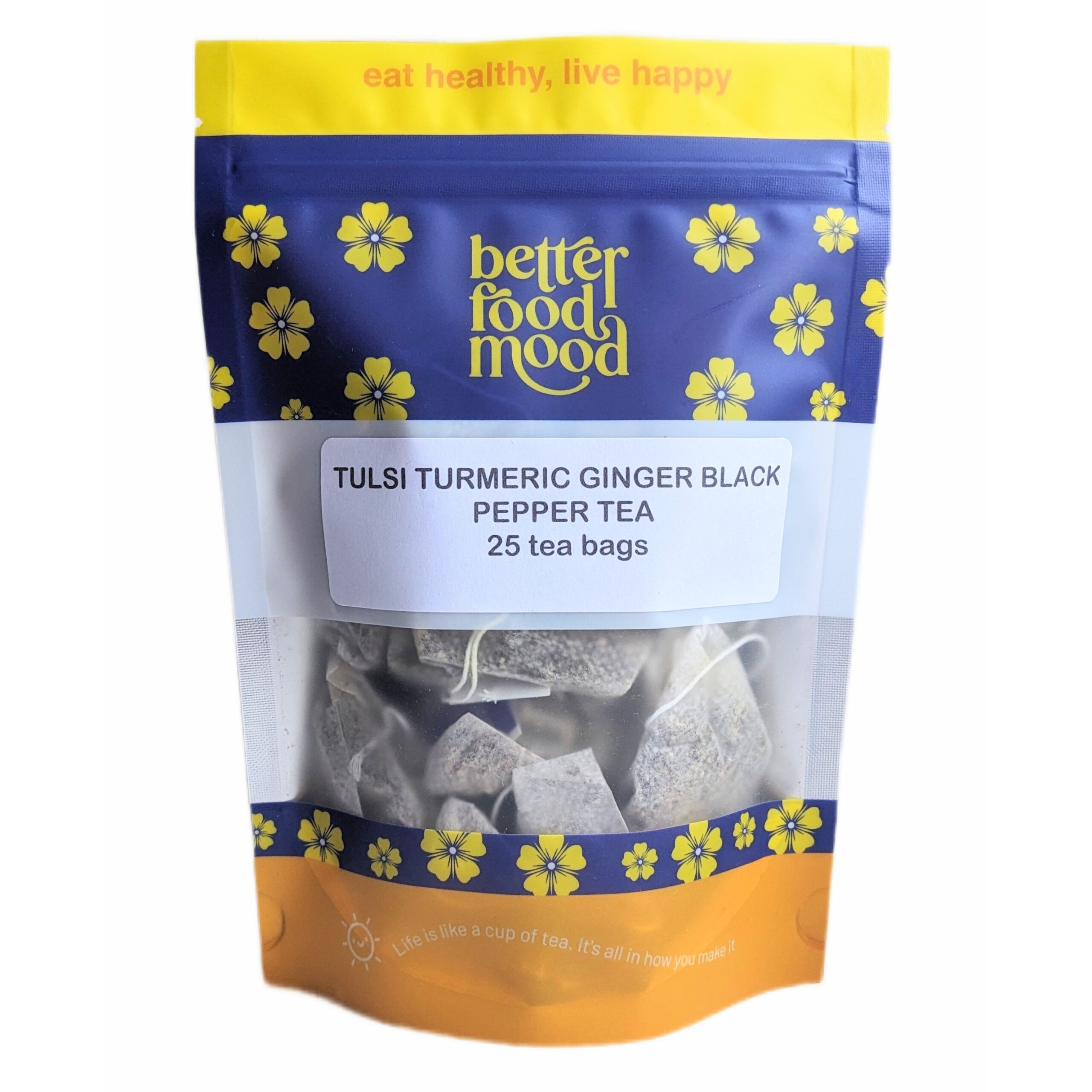 tulsi turmeric ginger black pepper tea bags