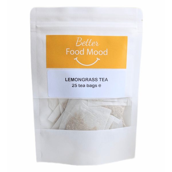GUT GOODNESS Tea - Pure Lemongrass Tea Herbal Tea (25 Tea Bags)