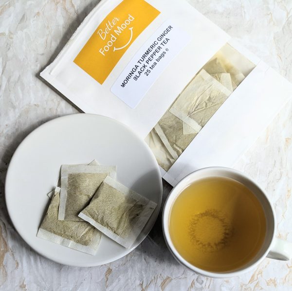 ALL THE GOODNESS - Moringa Turmeric Ginger Black Pepper Tea Bags (25 tea bags) - Image 3