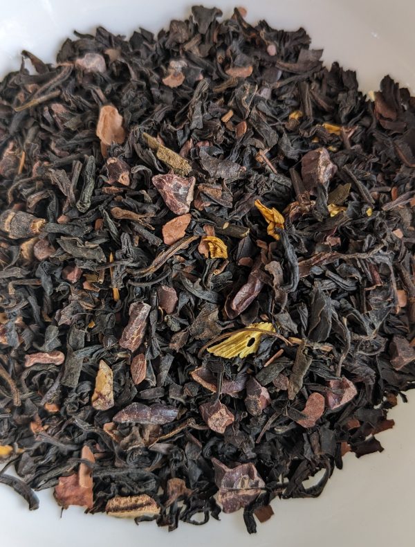 Chocolate Vanilla Black Tea with Raw Cacao Nibs 100g - Image 2