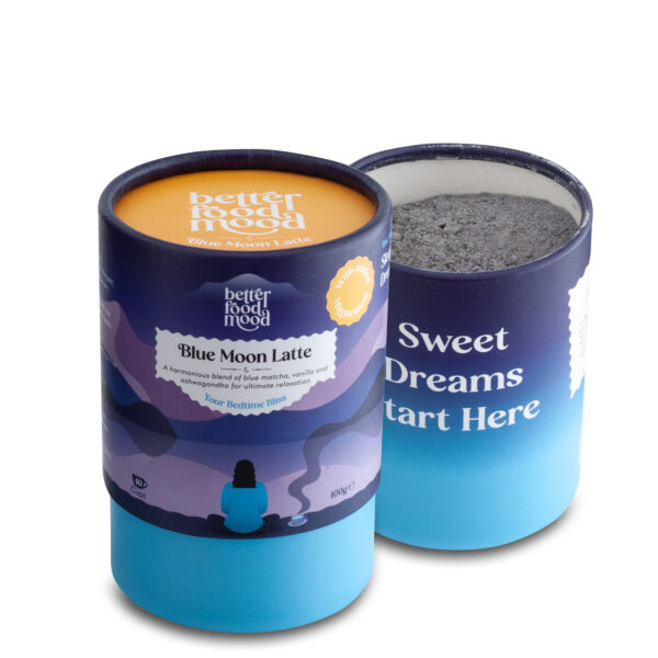 blue matcha-ashwagandha-latte-mix-powder-100g-with-magnesium-blue-matcha-butterfly-pea-powder-uk