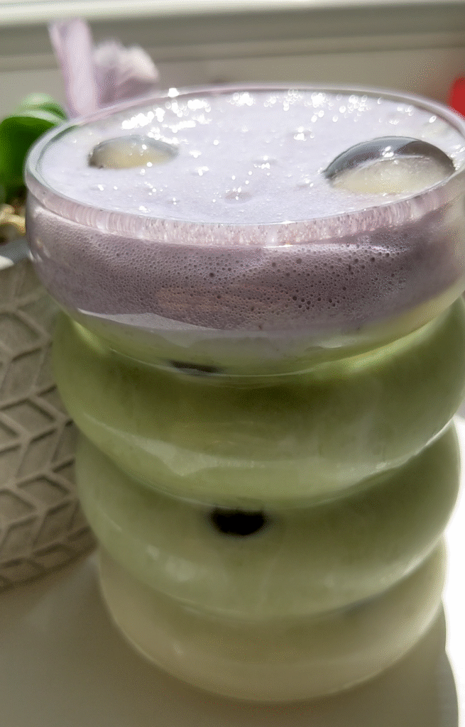 Starbucks-Inspired Lion’s Mane Matcha Latte with Lavender Foam